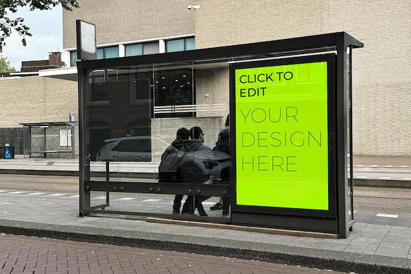 A New Campaign Brings Mechanical Art to Bus Stops